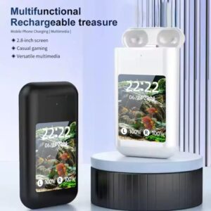 Power Bank With 2in1 Earbuds
