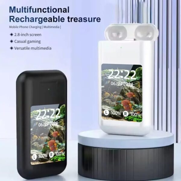 Power Bank With 2in1 Earbuds