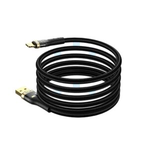 Green Lion Magnetic Cable USB-A to Lightning - 12W - Black
