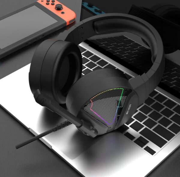 Green Lion GP27X Gaming Headphone - Black - Image 3