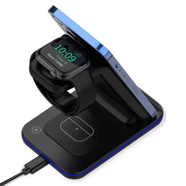 3-in-1 Wireless Charger Stand -15 w - Image 2