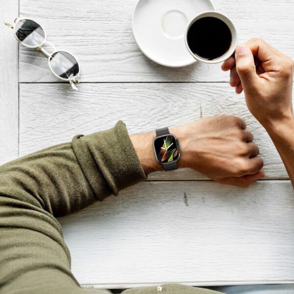 Green Lion Communicate AMOLED Ultra Smart Watch - Black | White - Image 6