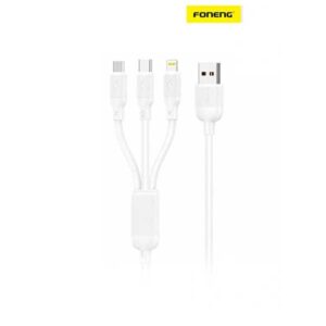 Foneng X80 1.2M 3-in-1 Fast Data Cable - 100W