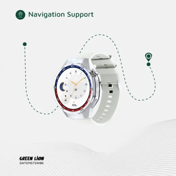 Green Lion Tech Master Smart Watch - AMOLED - Silver - Image 5