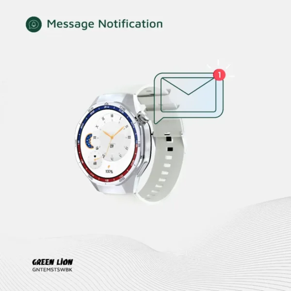 Green Lion Tech Master Smart Watch - AMOLED - Silver - Image 6