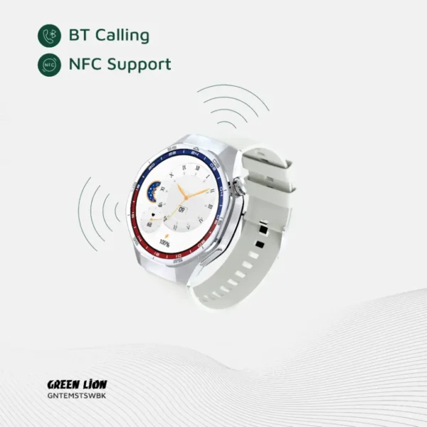 Green Lion Tech Master Smart Watch - AMOLED - Silver - Image 8