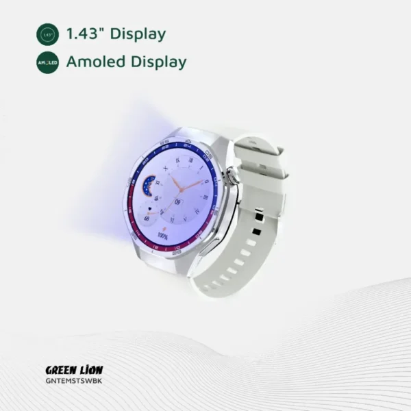 Green Lion Tech Master Smart Watch - AMOLED - Silver - Image 10