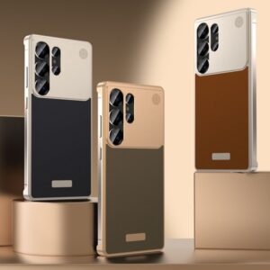 Frameless Aluminum Alloy Magnetic Leather Case