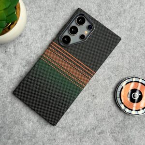 Rust and Green Carbon Case