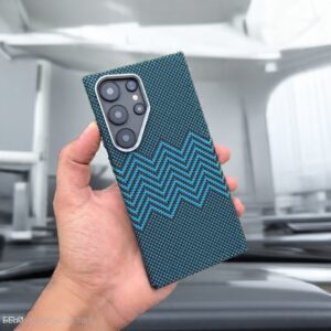 Electric Blue Carbon Case