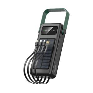 Green Lion Solar Max 30000mAh Power bank - Black
