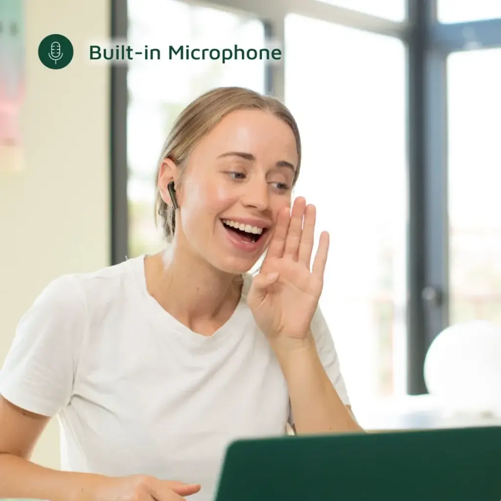 Green Lion Atlanta True Wireless Earbuds | Black - White - Image 3