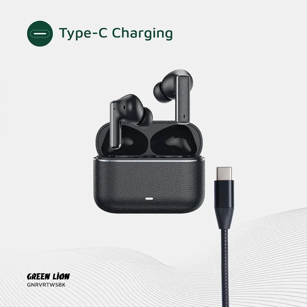 Green Lion River True Wireless Earbuds | Black - Silver - Gold - Image 3