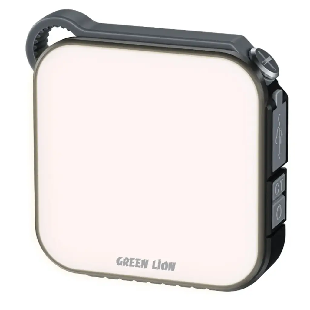 Green Lion Solar Lumix Portable LED Light with Power Bank (4000mAh) - Gray