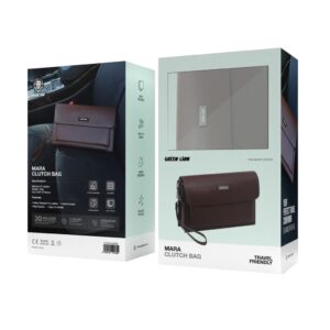 Green Lion Mara Clutch Bag - Brown