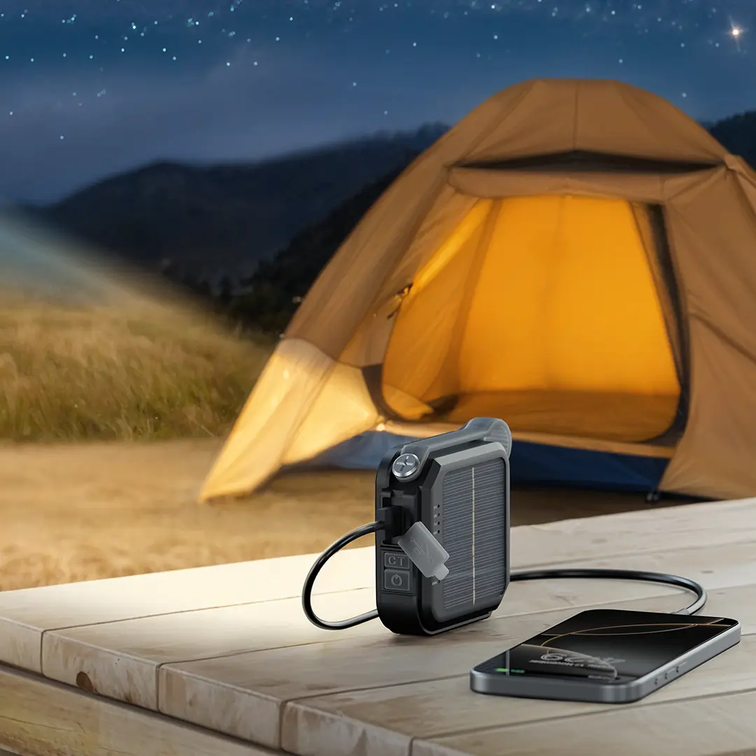 Green Lion Solar Lumix Portable LED Light with Power Bank (4000mAh) - Gray - Image 5