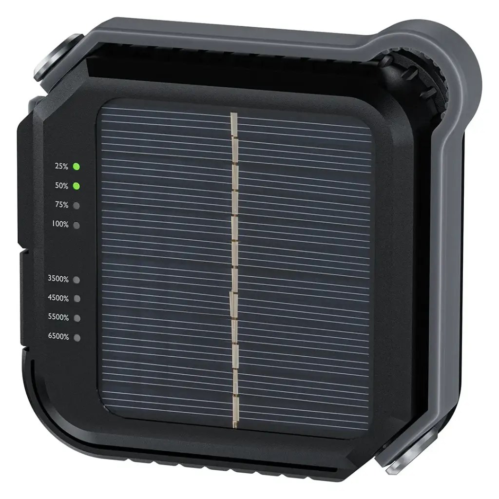 Green Lion Solar Lumix Portable LED Light with Power Bank (4000mAh) - Gray - Image 2