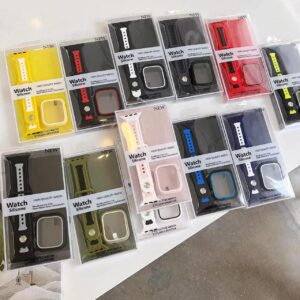 Apple Watch Band with Screen Protector Case 45mm